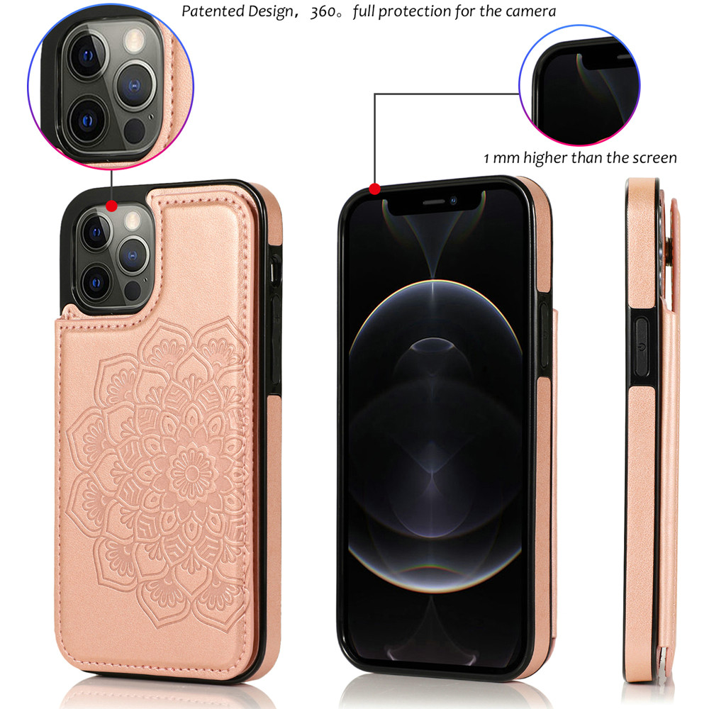 For Apple iPhone 14 Pro (6.1") Wallet Leather Card Back Storage Flip Case Cover - Photo 82 sur 97