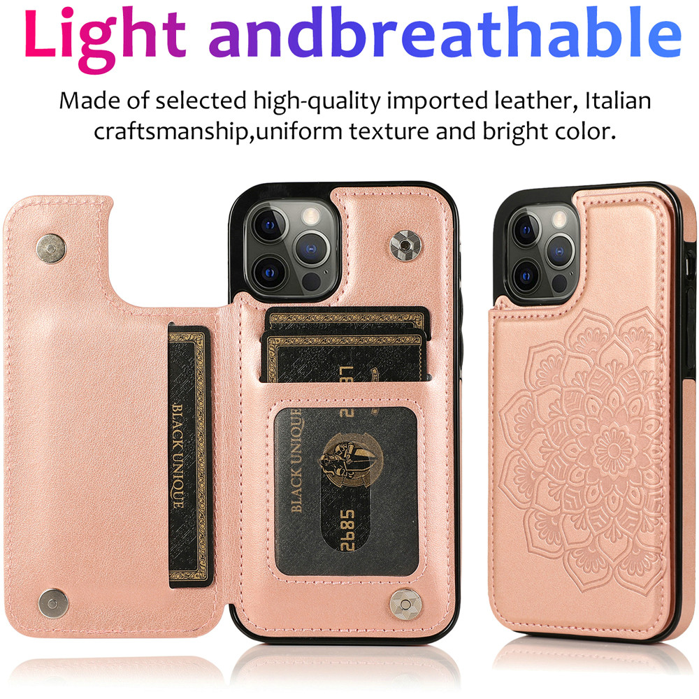 For Apple iPhone 14 Pro (6.1") Wallet Leather Card Back Storage Flip Case Cover - Photo 83 sur 97