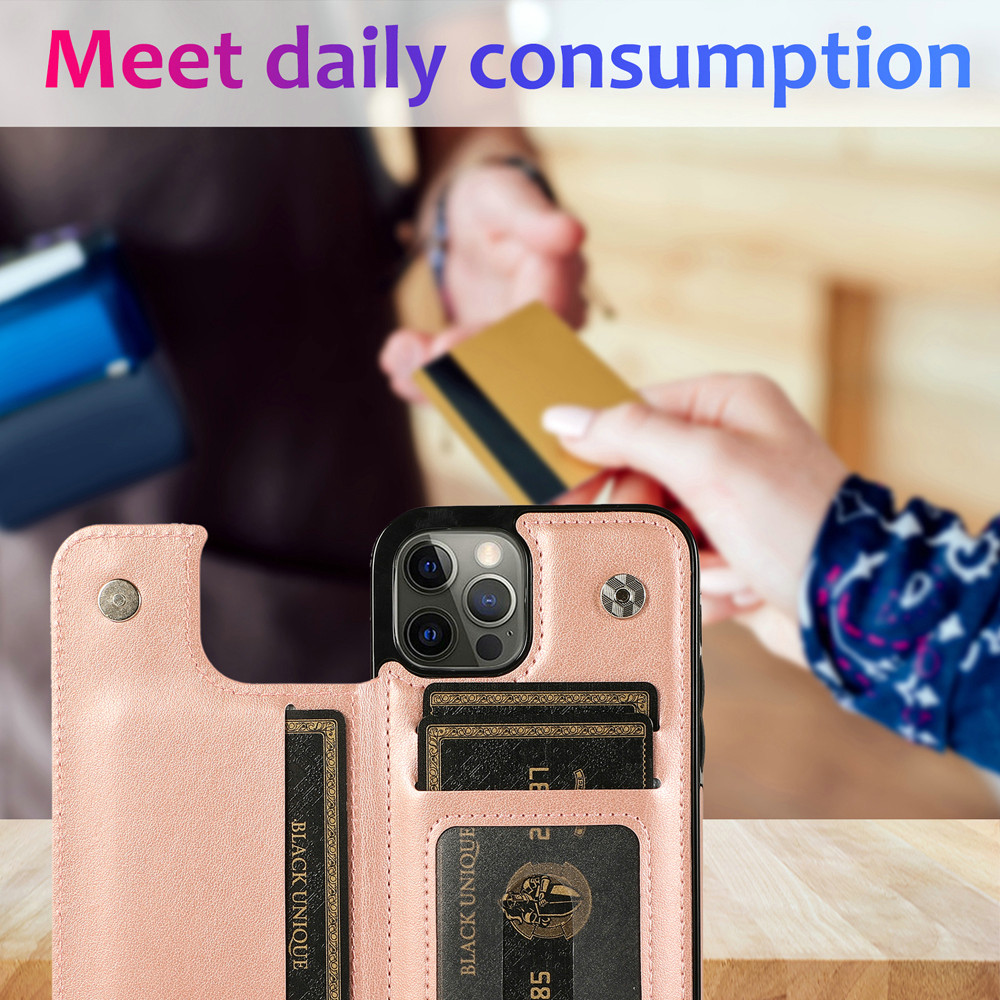 For Apple iPhone 14 Pro (6.1") Wallet Leather Card Back Storage Flip Case Cover - Photo 89 sur 97