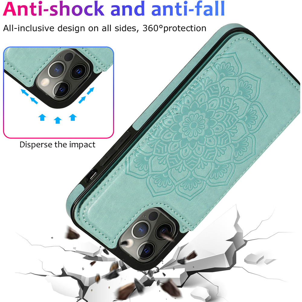 For Apple iPhone 14 Pro (6.1") Wallet Leather Card Back Storage Flip Case Cover - Photo 96 sur 97