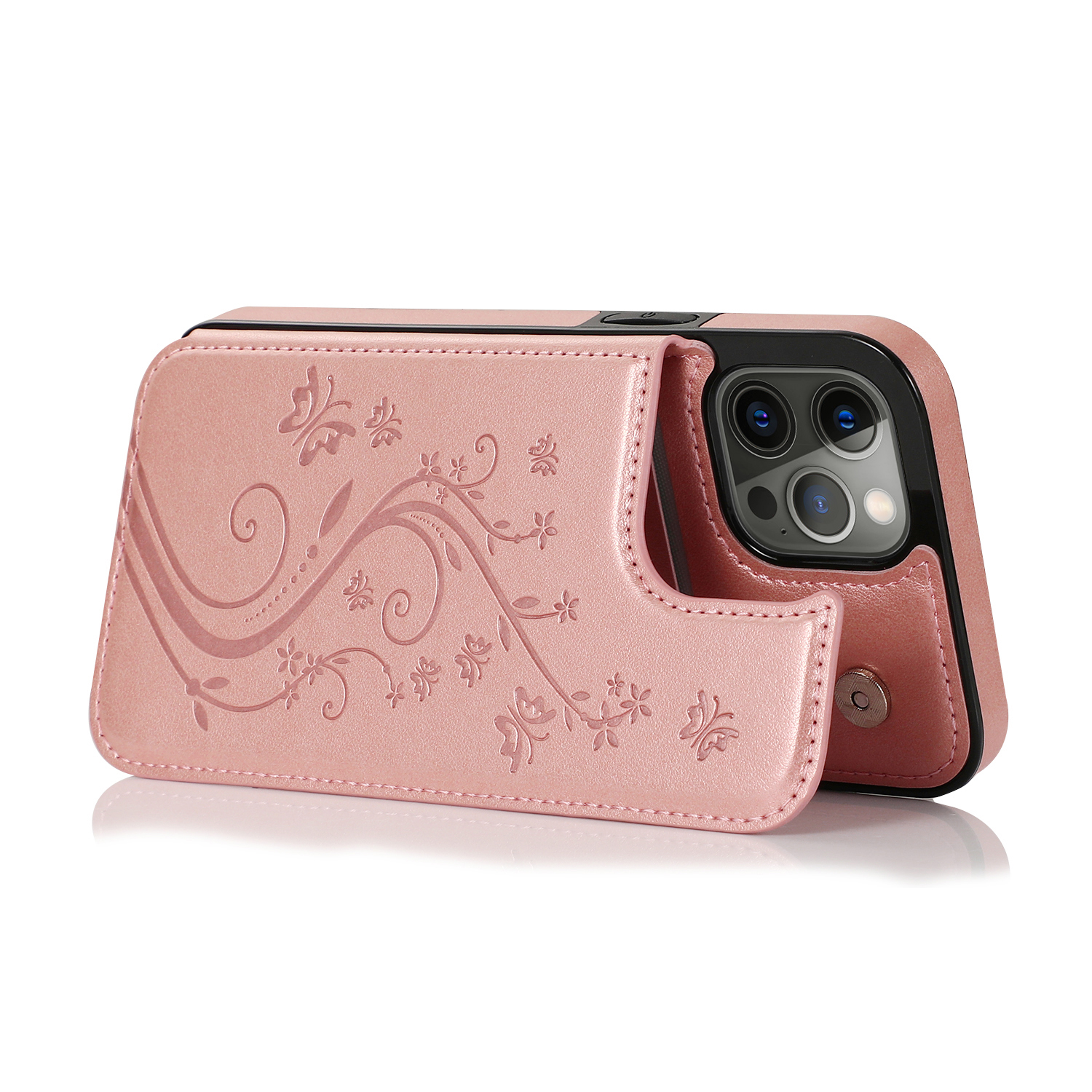 For Apple iPhone 14 Pro (6.1") Wallet Leather Card Back Storage Flip Case Cover - Photo 55 sur 97