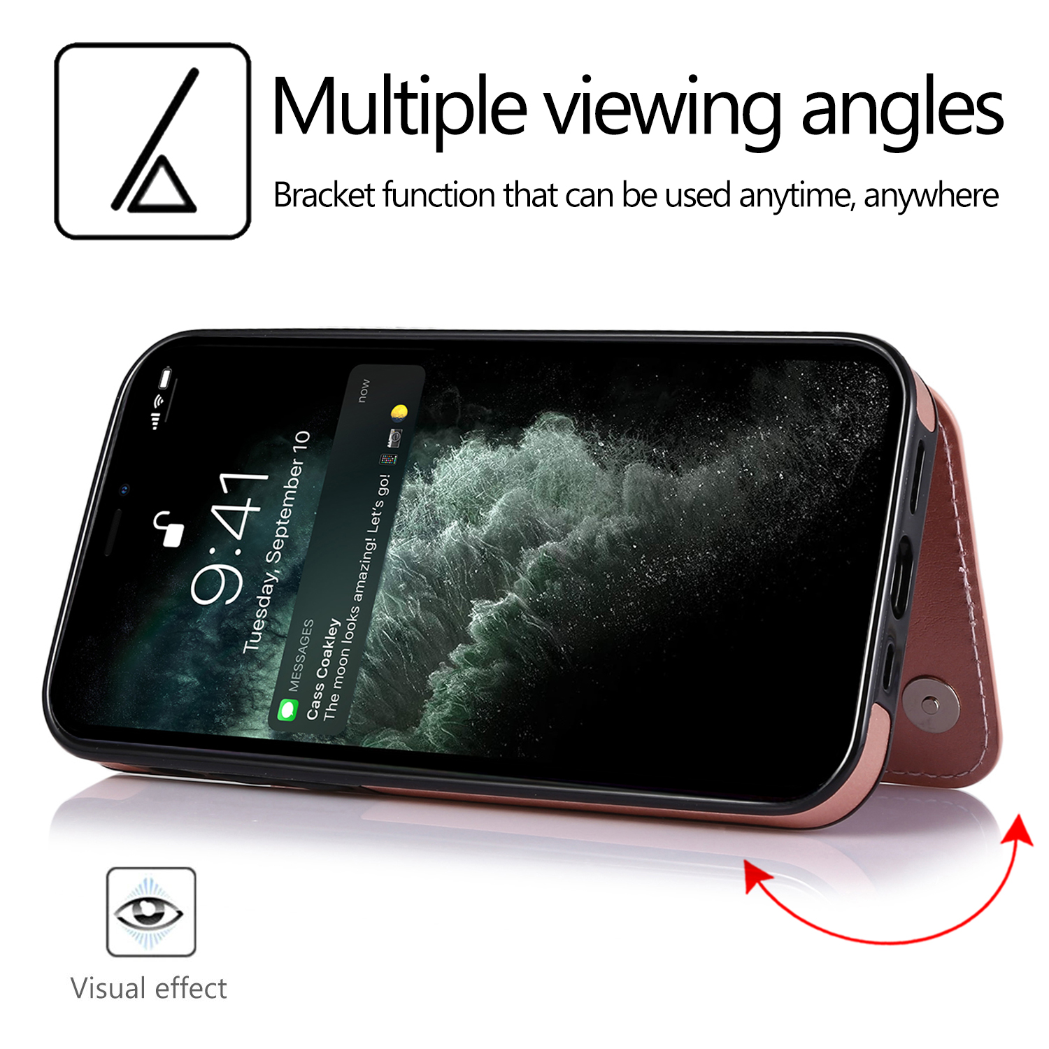 For Apple iPhone 14 Pro (6.1") Wallet Leather Card Back Storage Flip Case Cover - Photo 59 sur 97
