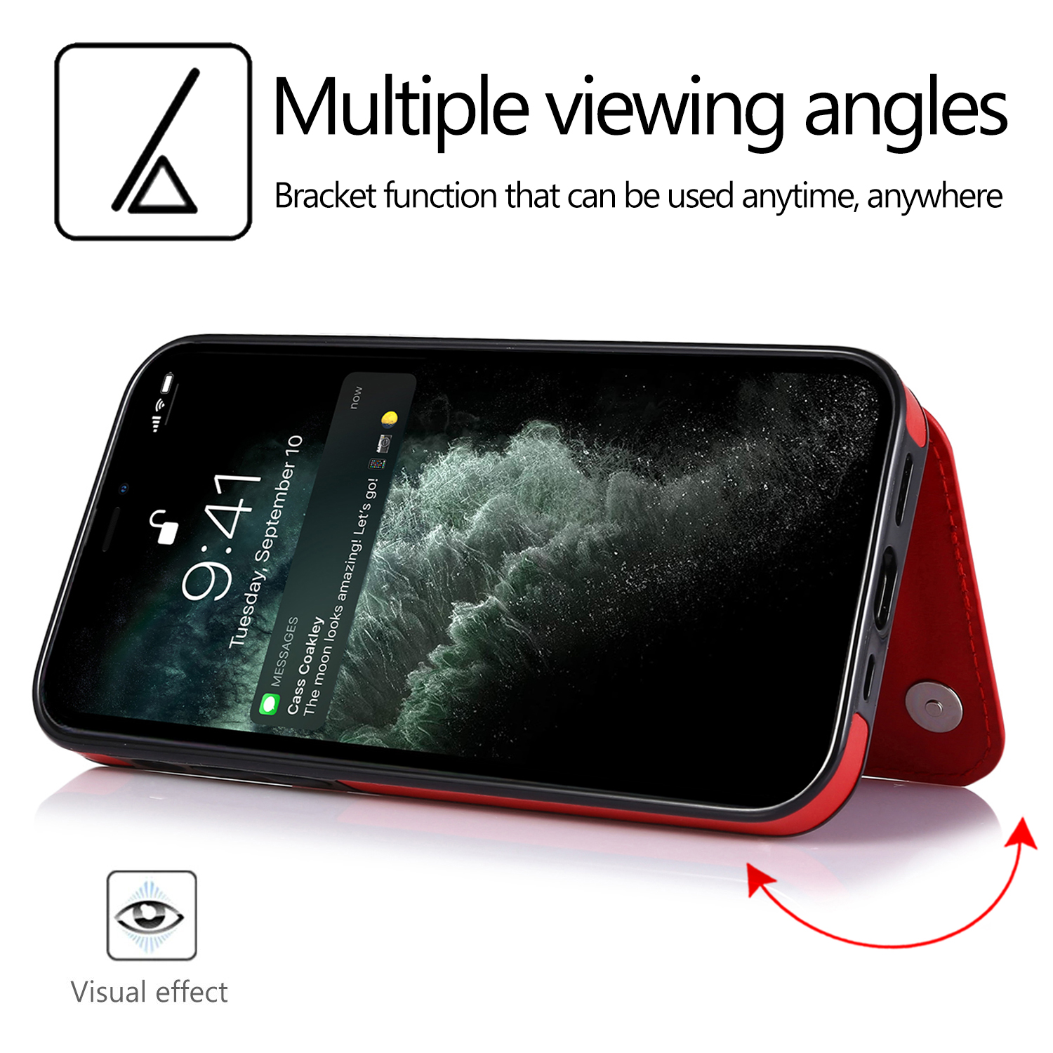 For Apple iPhone 14 Pro (6.1") Wallet Leather Card Back Storage Flip Case Cover - Photo 41 sur 97