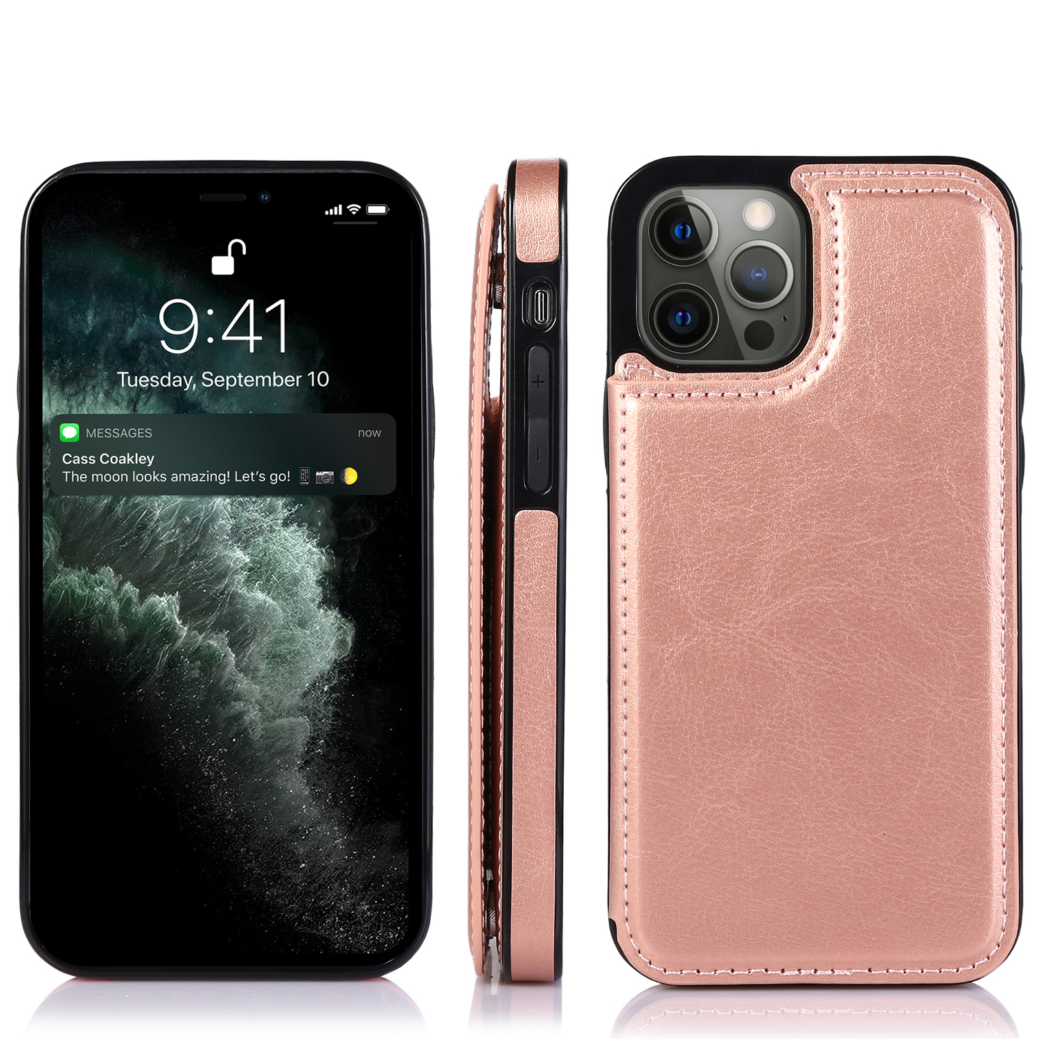 For Apple iPhone 14 Pro (6.1") Wallet Leather Card Back Storage Flip Case Cover - Photo 25 sur 97