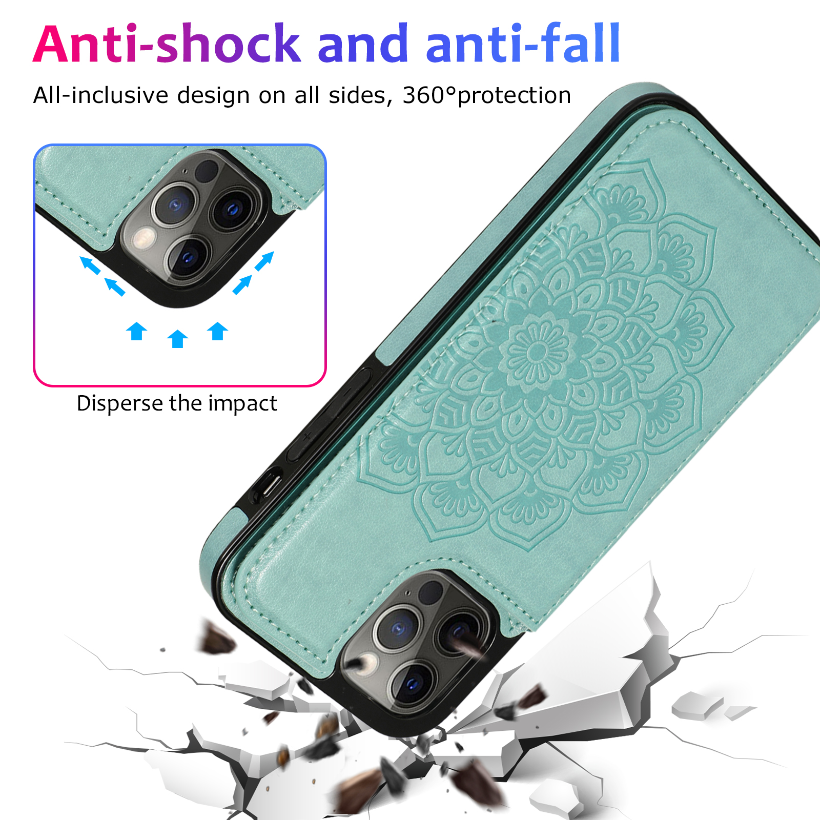 For Apple iPhone 14 Pro (6.1") Wallet Leather Card Back Storage Flip Case Cover - Photo 69 sur 97