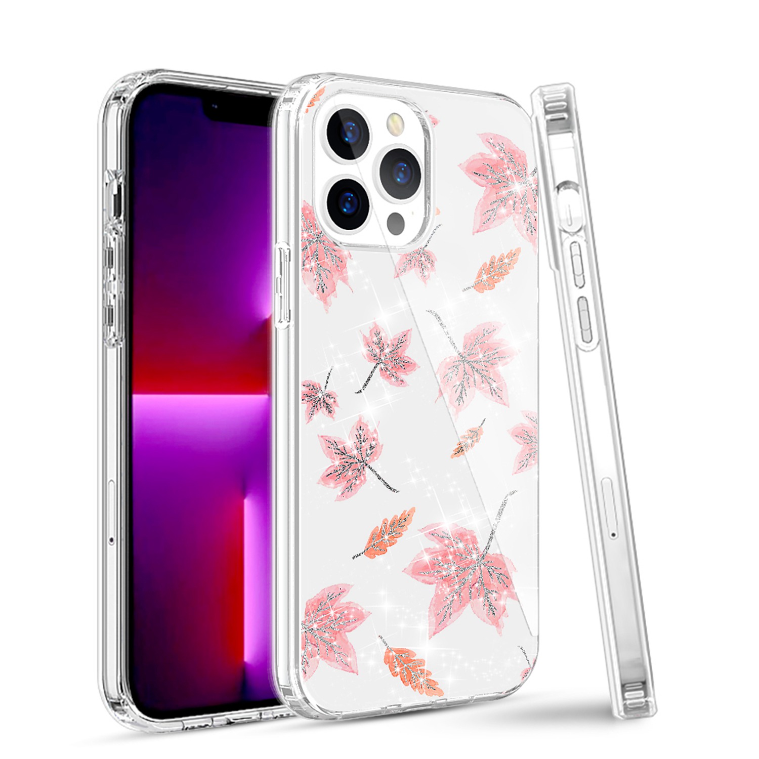 For Apple iPhone 14 Pro (6.1") Beautiful Glitter Hybrid Hard PC TPU Case Cover - Picture 21 of 42
