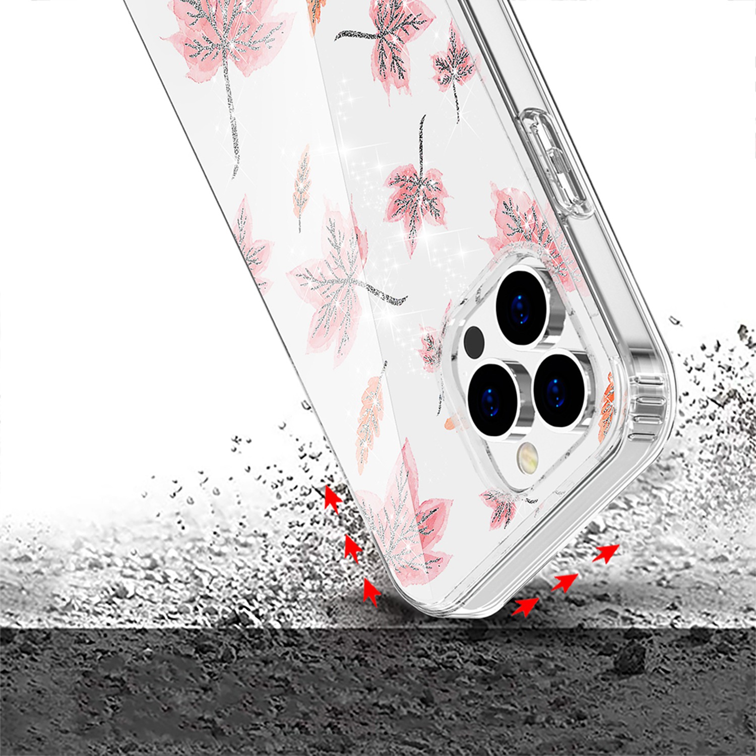 For Apple iPhone 14 Pro (6.1") Beautiful Glitter Hybrid Hard PC TPU Case Cover - Picture 23 of 42