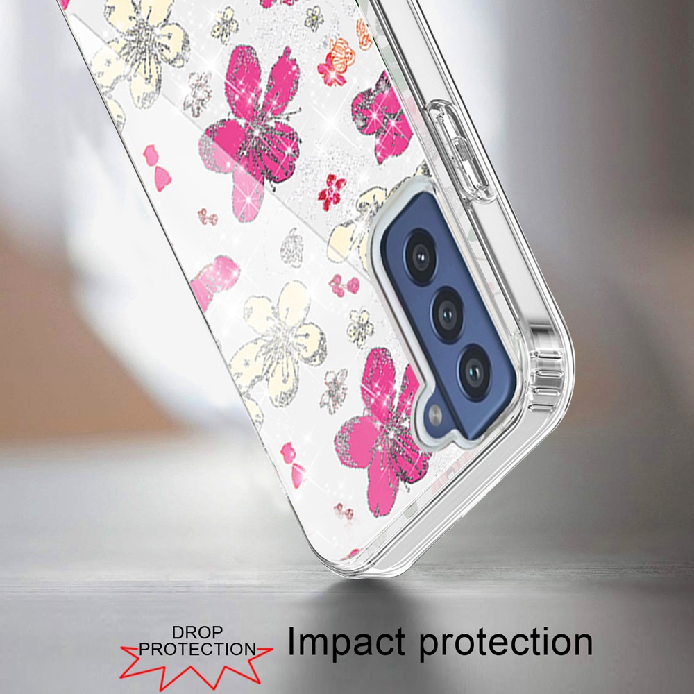 For Apple iPhone 14 Pro (6.1") Beautiful Glitter Hybrid Hard PC TPU Case Cover - Picture 34 of 42