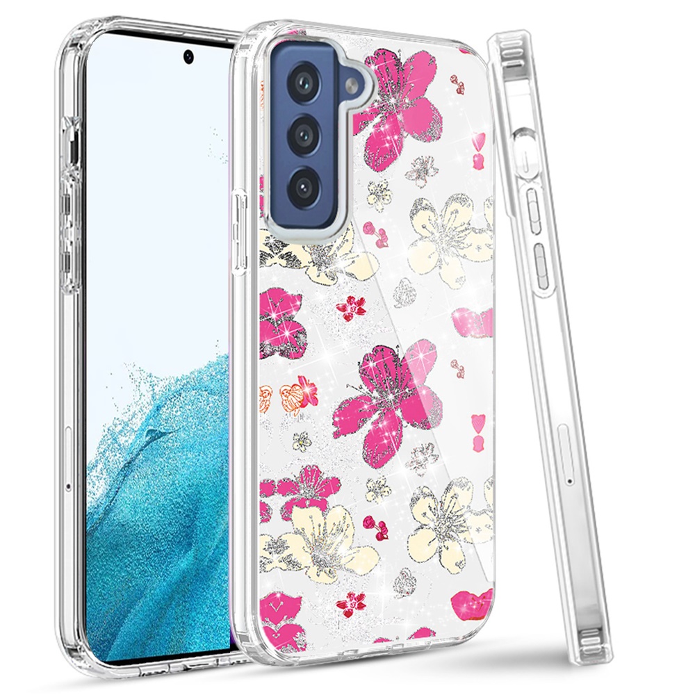 For Apple iPhone 14 Pro (6.1") Beautiful Glitter Hybrid Hard PC TPU Case Cover - Picture 32 of 42
