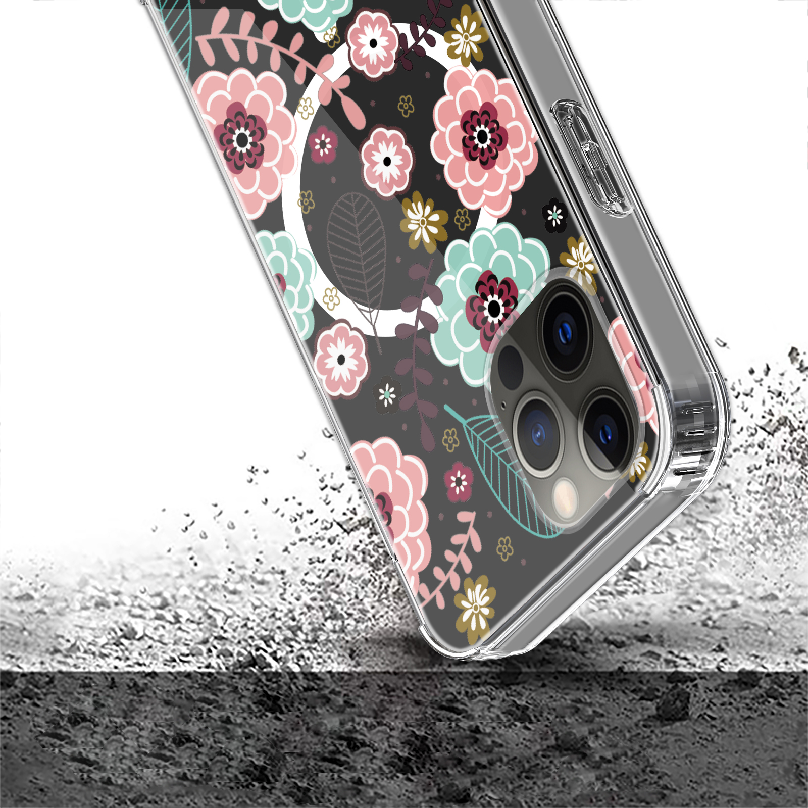 For Apple iPhone 14 Pro 6.1" Hybrid Flower Stylish MagSafe Compatible Case Cover - Picture 18 of 68