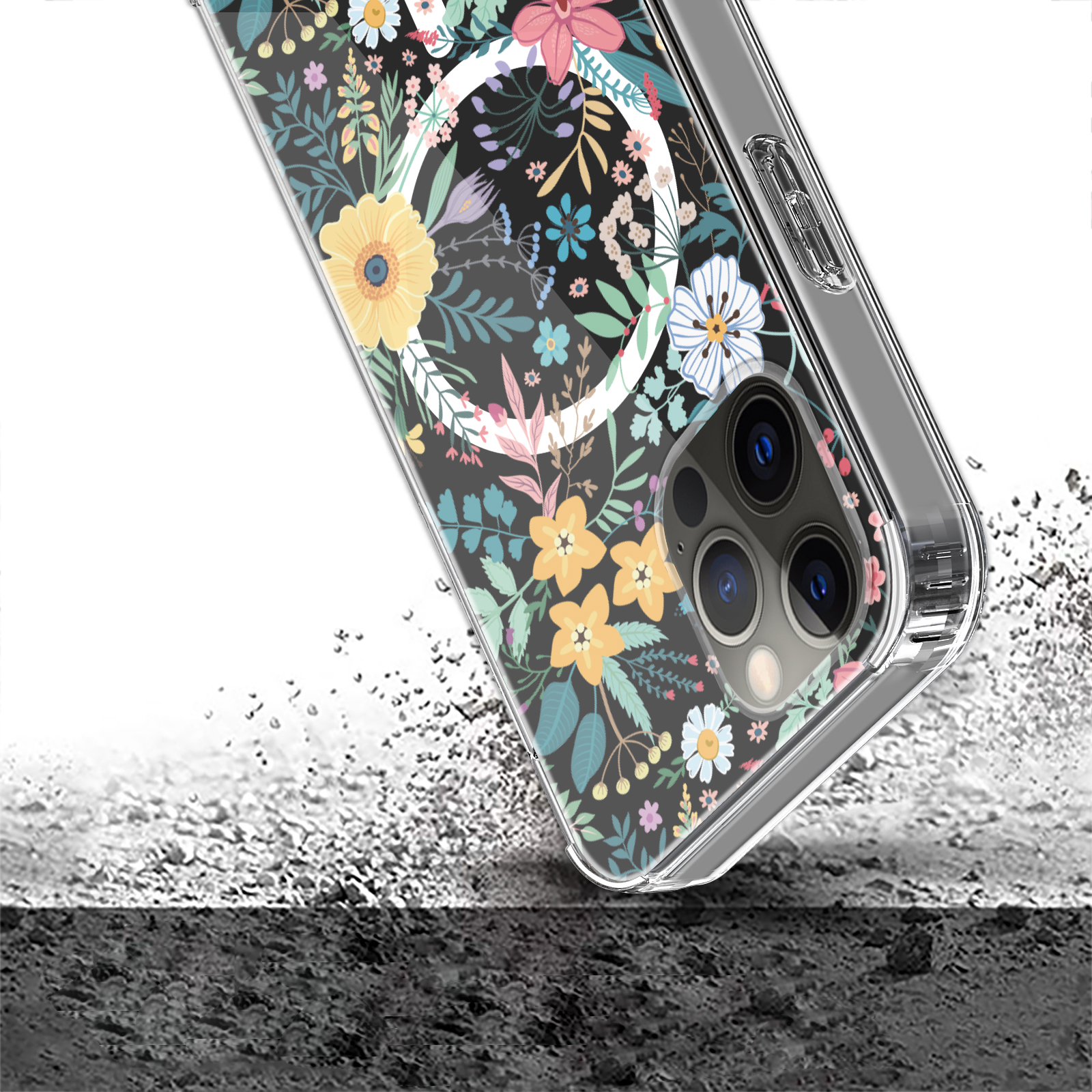 For Apple iPhone 14 Pro 6.1" Hybrid Flower Stylish MagSafe Compatible Case Cover - Picture 24 of 68