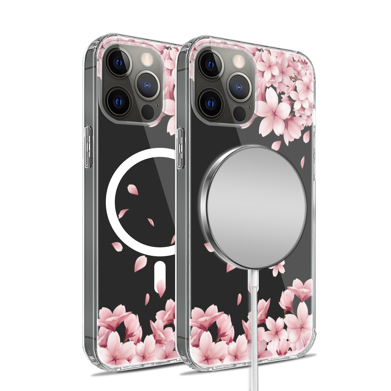 For Apple iPhone 14 Pro 6.1" Hybrid Flower Stylish MagSafe Compatible Case Cover - Picture 41 of 68