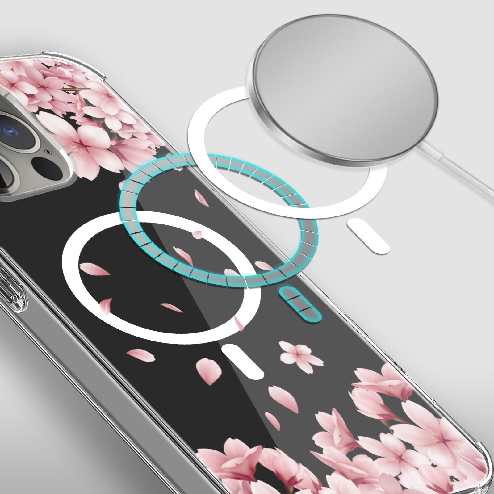 For Apple iPhone 14 Pro 6.1" Hybrid Flower Stylish MagSafe Compatible Case Cover - Picture 42 of 68
