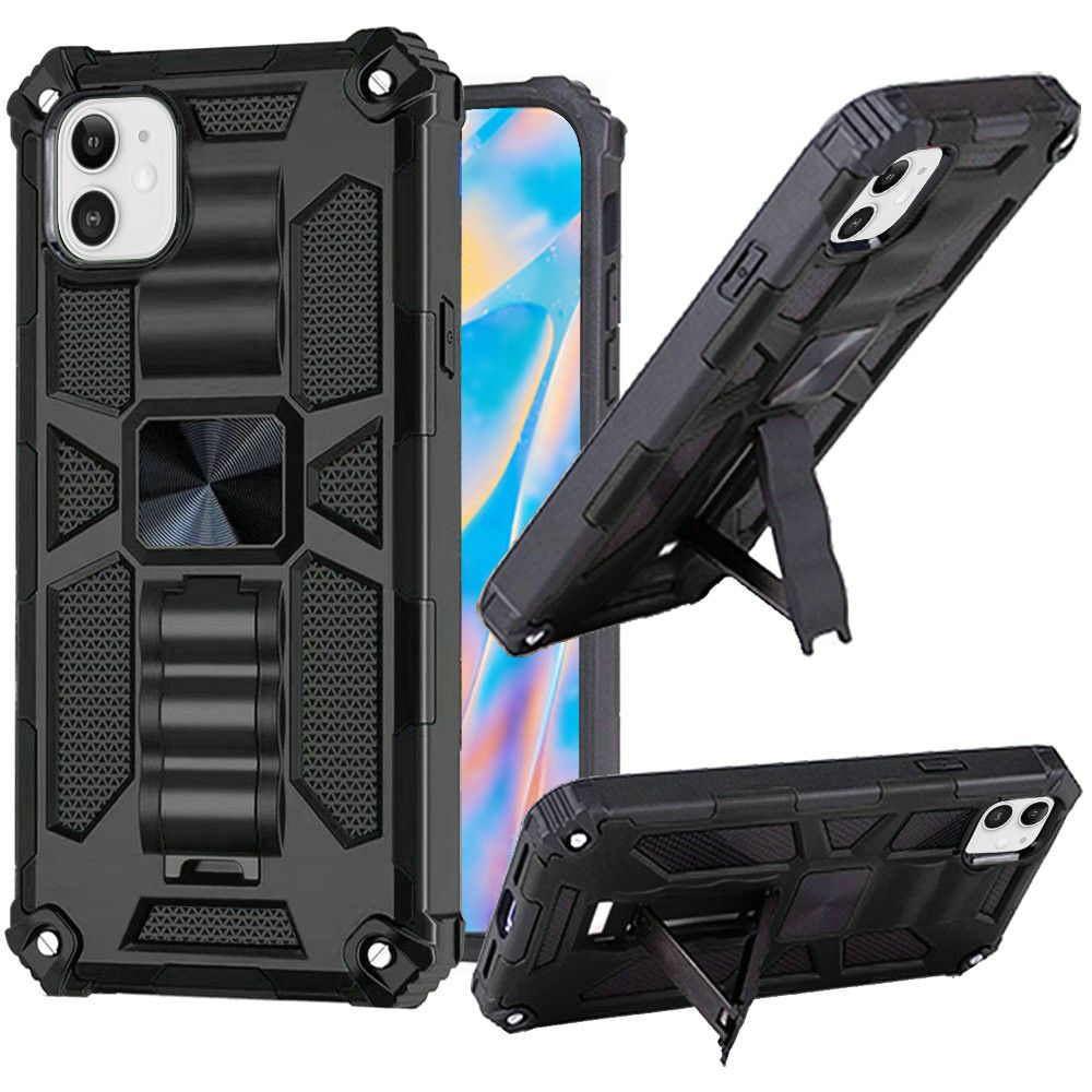 For Apple iPhone 14 Pro (6.1") Heavy Duty Stand Hybrid Shock Rugged Case Cover - Picture 8 of 42