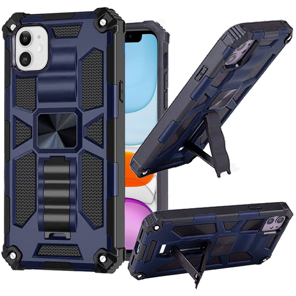 For Apple iPhone 14 Pro (6.1") Heavy Duty Stand Hybrid Shock Rugged Case Cover - Picture 15 of 42