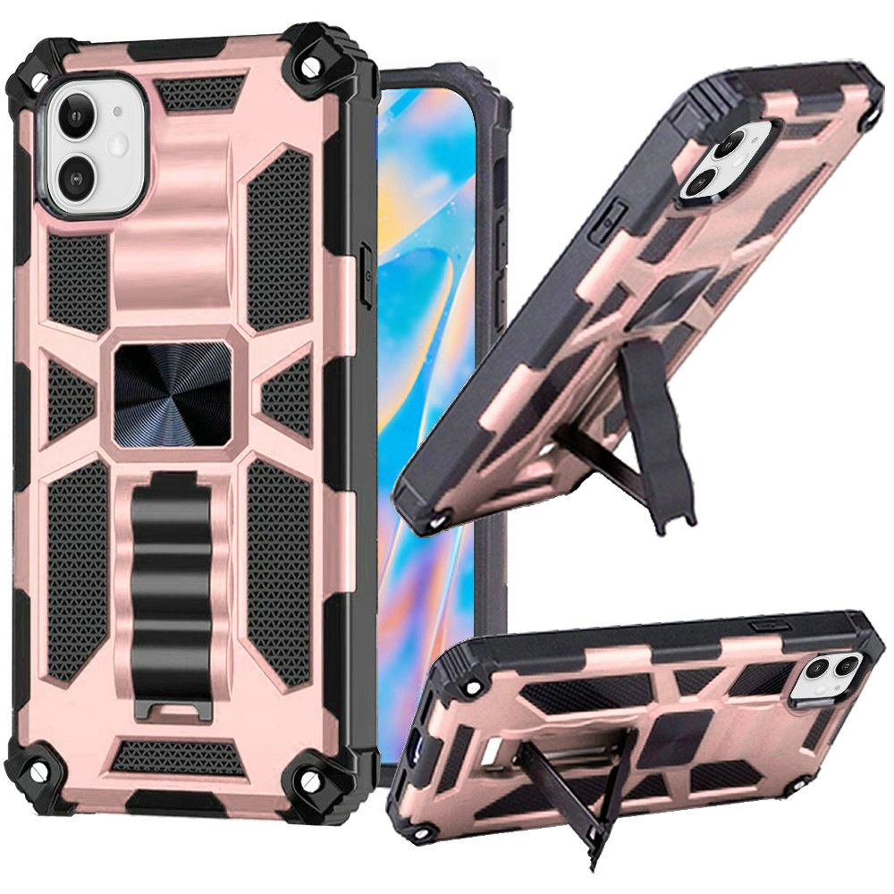 For Apple iPhone 14 Pro (6.1") Heavy Duty Stand Hybrid Shock Rugged Case Cover - Picture 29 of 42