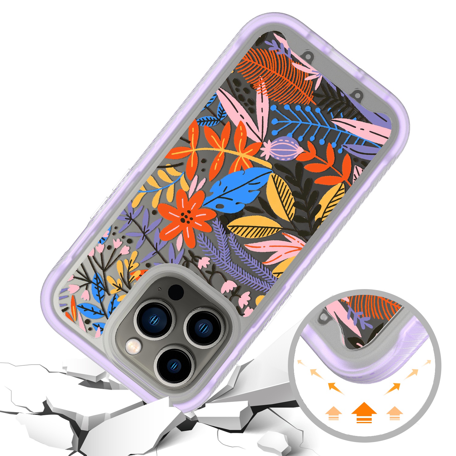 For Apple iPhone 14 (6.1") Design 2in1 Hybrid Armor Hard Rubber Frame Case Cover - Picture 24 of 26