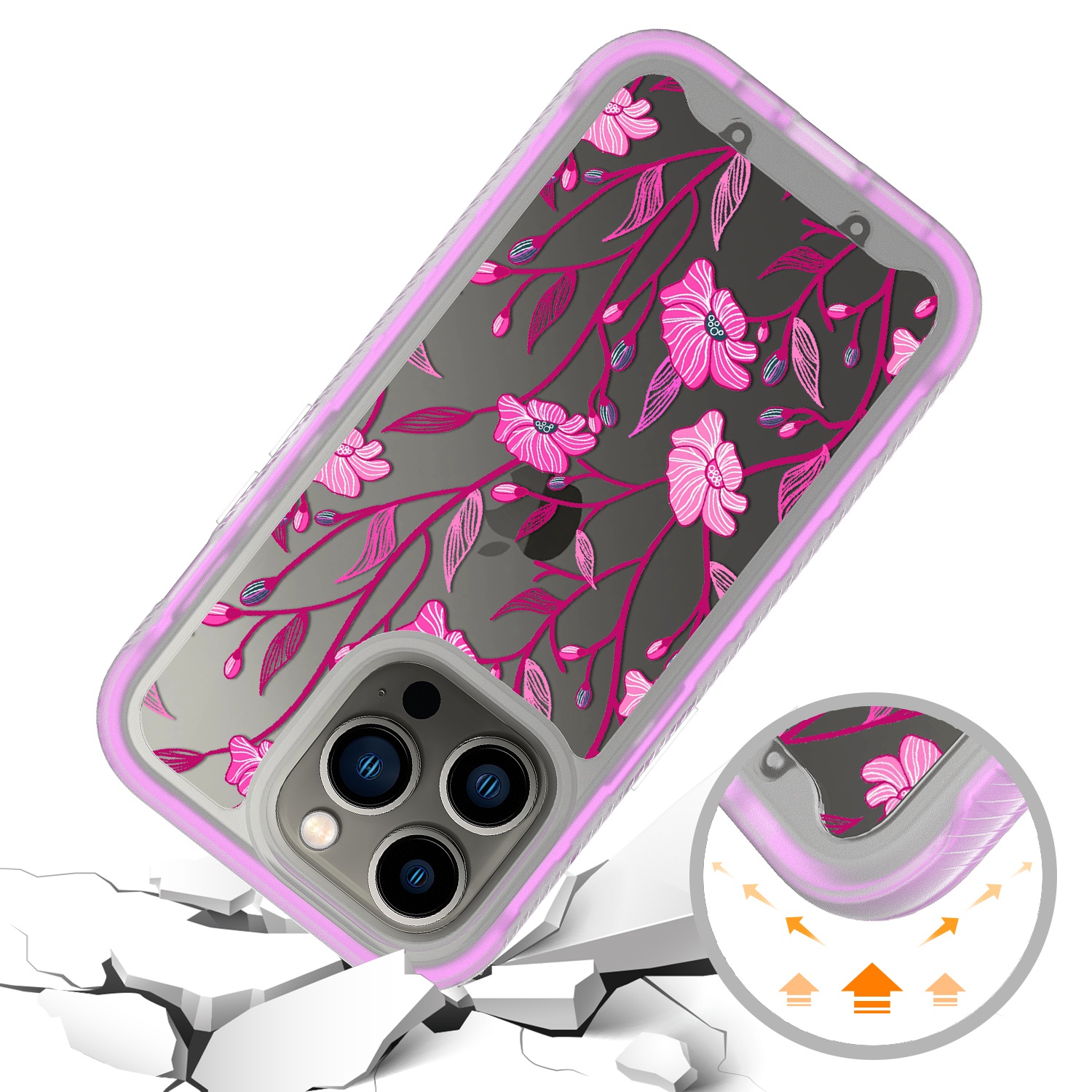 For Apple iPhone 14 (6.1") Design 2in1 Hybrid Armor Hard Rubber Frame Case Cover - Picture 18 of 26