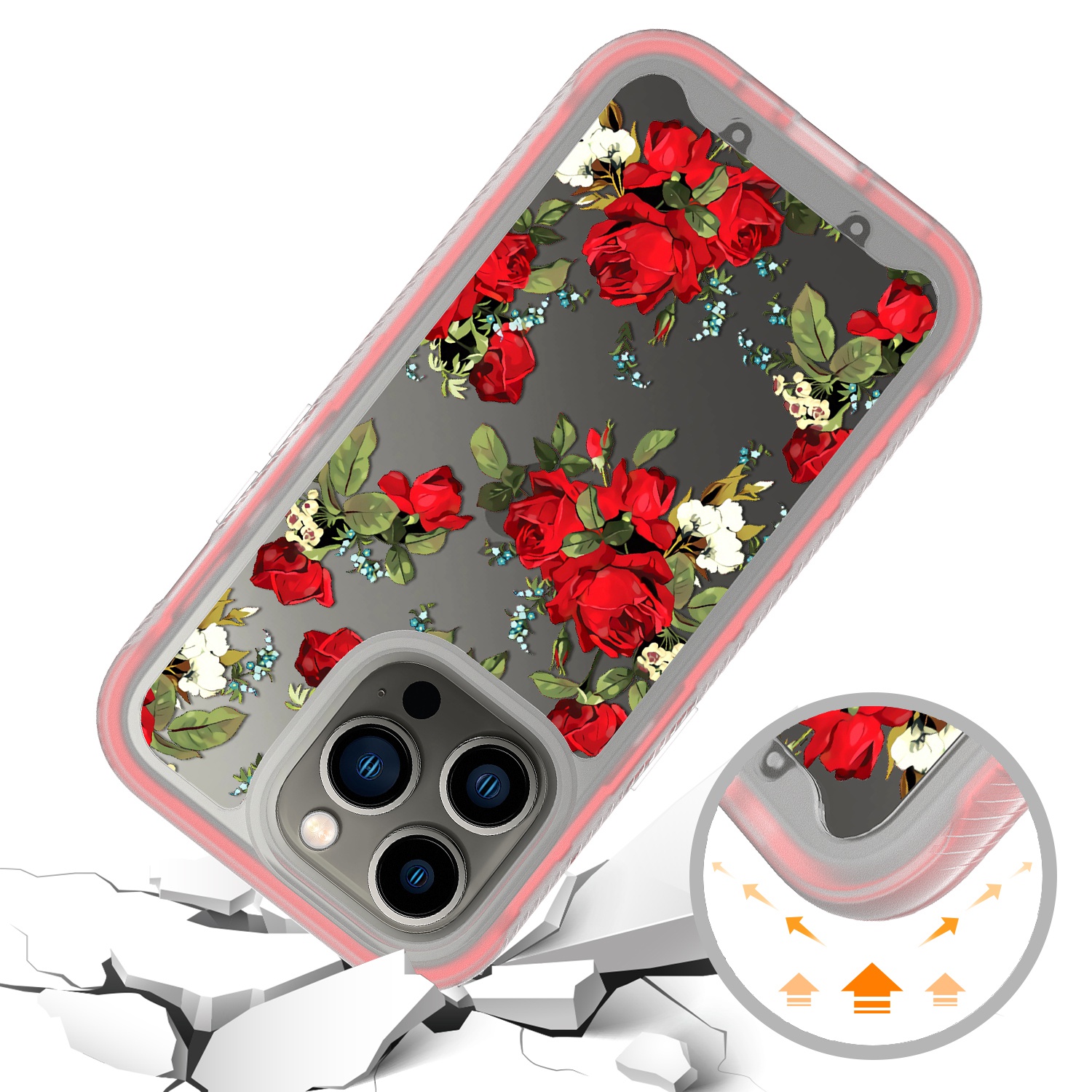 For Apple iPhone 14 (6.1") Design 2in1 Hybrid Armor Hard Rubber Frame Case Cover - Picture 16 of 26