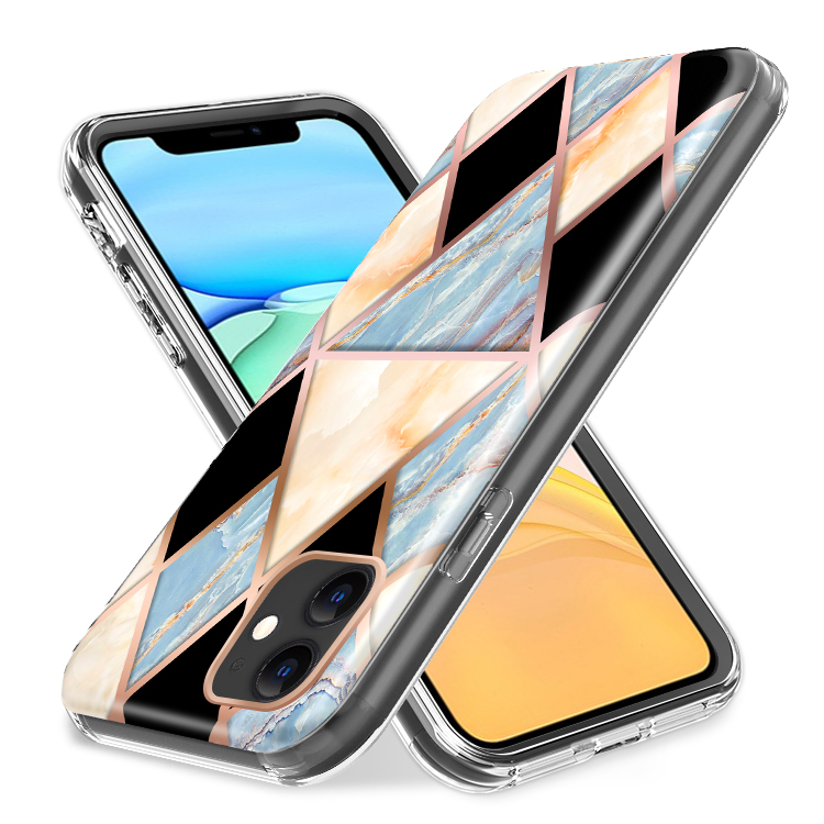 For Apple iPhone 14 (6.1") Hybrid Fashion Design 2in1 Hard TPU Frame Case Cover - Foto 7 di 31