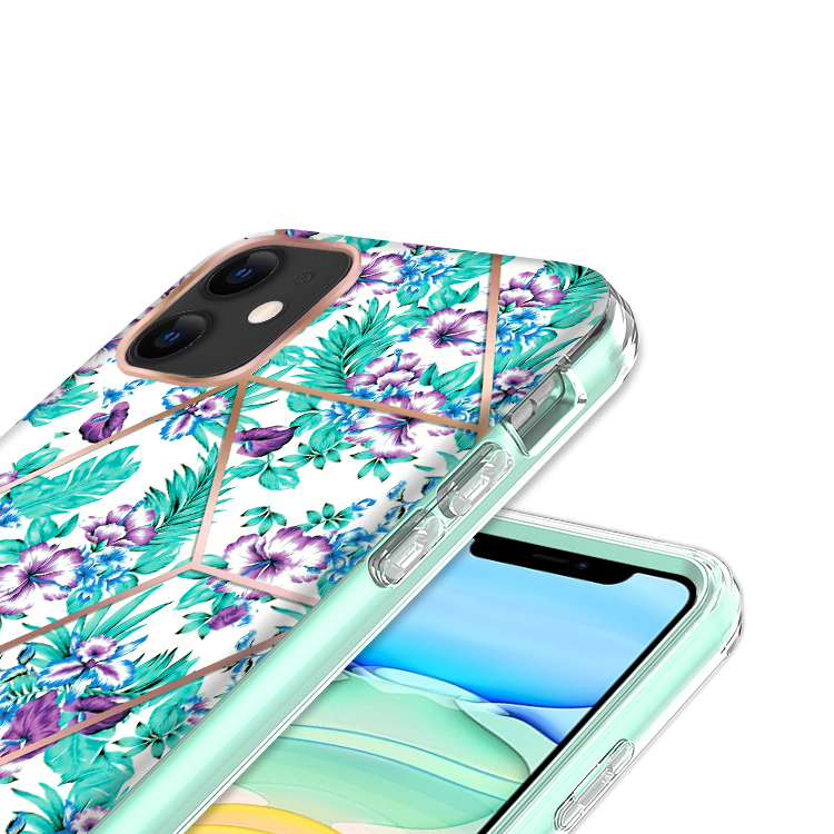 For Apple iPhone 14 (6.1") Hybrid Fashion Design 2in1 Hard TPU Frame Case Cover - Foto 15 di 31