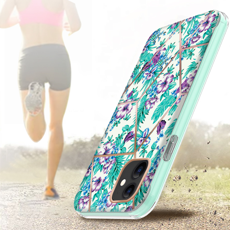 For Apple iPhone 14 (6.1") Hybrid Fashion Design 2in1 Hard TPU Frame Case Cover - Foto 16 di 31