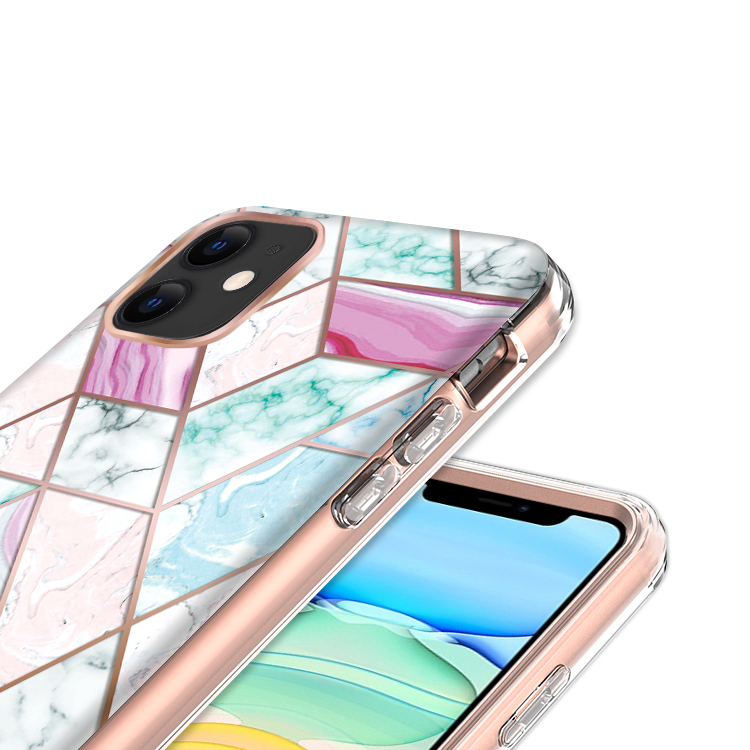 For Apple iPhone 14 (6.1") Hybrid Fashion Design 2in1 Hard TPU Frame Case Cover - Foto 19 di 31