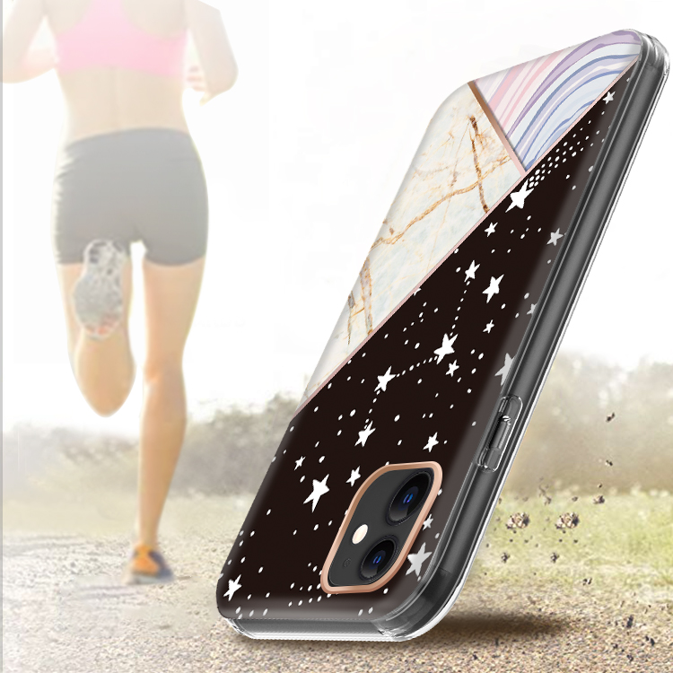 For Apple iPhone 14 (6.1") Hybrid Fashion Design 2in1 Hard TPU Frame Case Cover - Foto 26 di 31