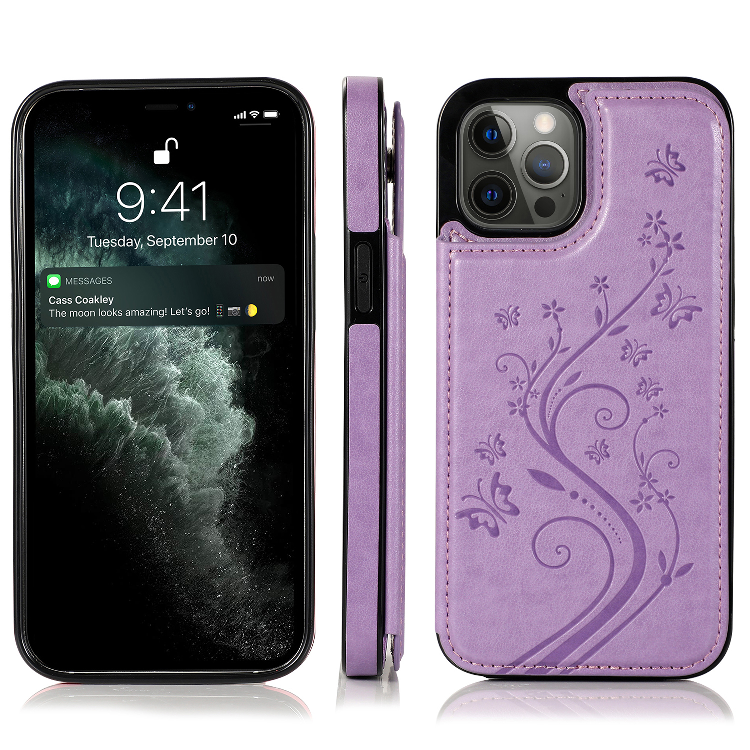 For Apple iPhone 14 (6.1") Wallet Leather Card Slot Back Storage Flip Case Cover - Photo 56 sur 107