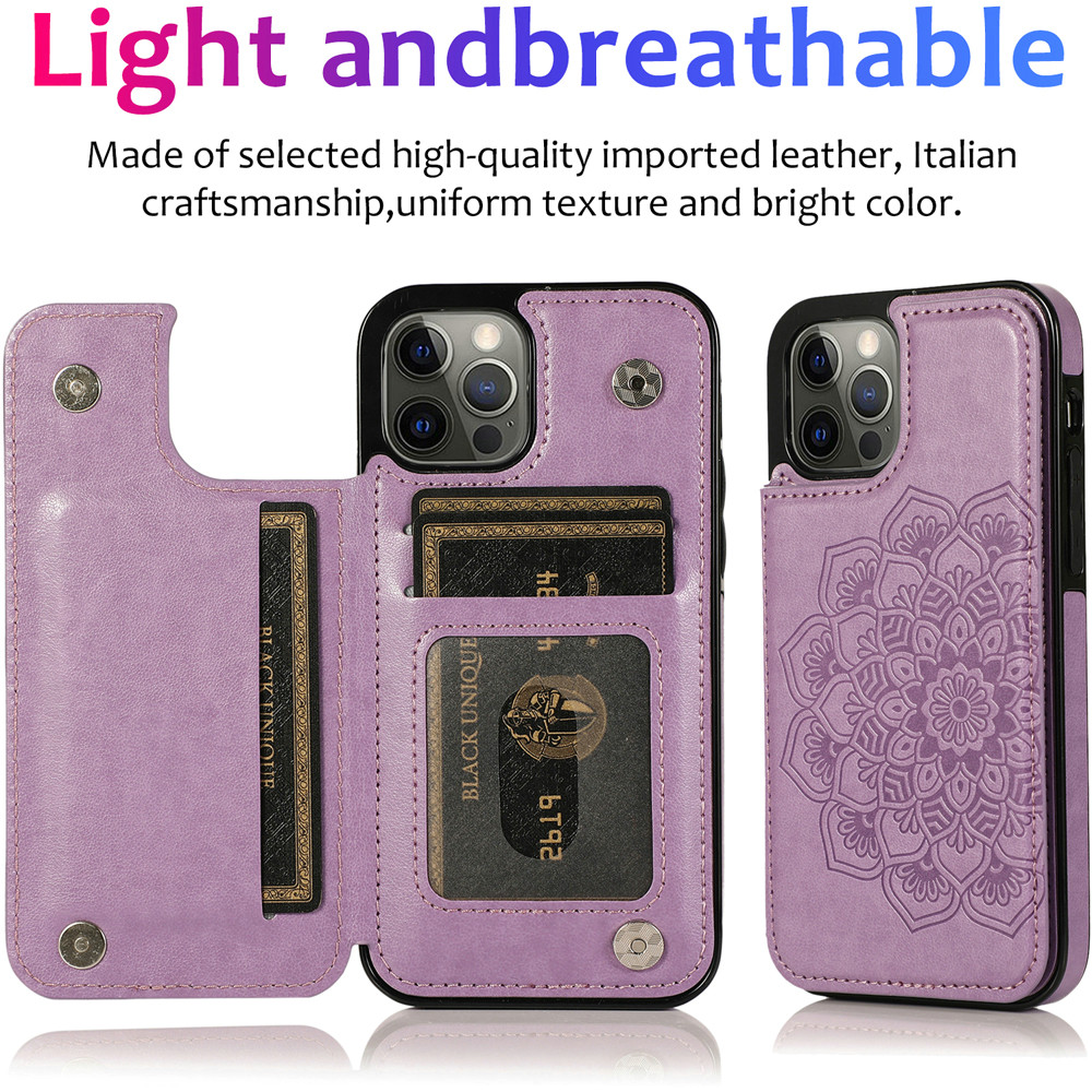 For Apple iPhone 14 (6.1") Wallet Leather Card Slot Back Storage Flip Case Cover - Photo 83 sur 107