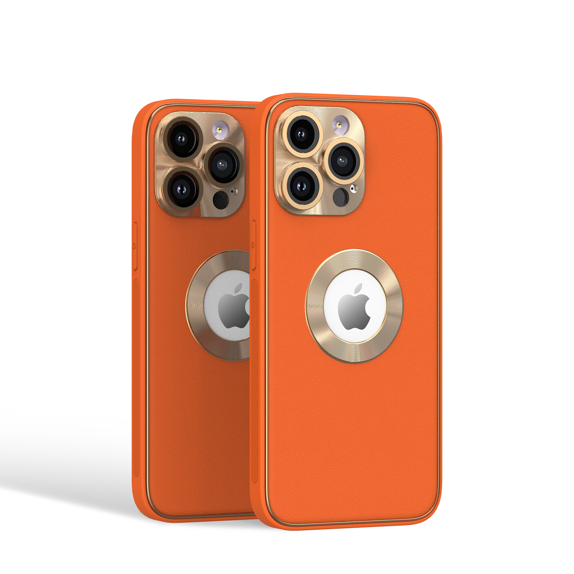 For Apple iPhone 14 Pro Max PU Leather Design with Chrome Circle PC Case Cover - Picture 38 of 53