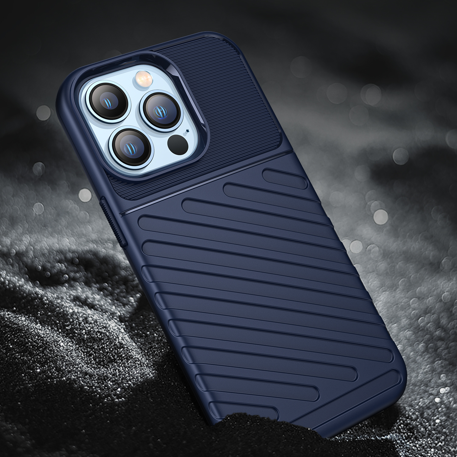 For Apple iPhone 14 Pro Max 6.7" Rugged Hybrid Silicone TPU Texture Case Cover - Picture 22 of 25