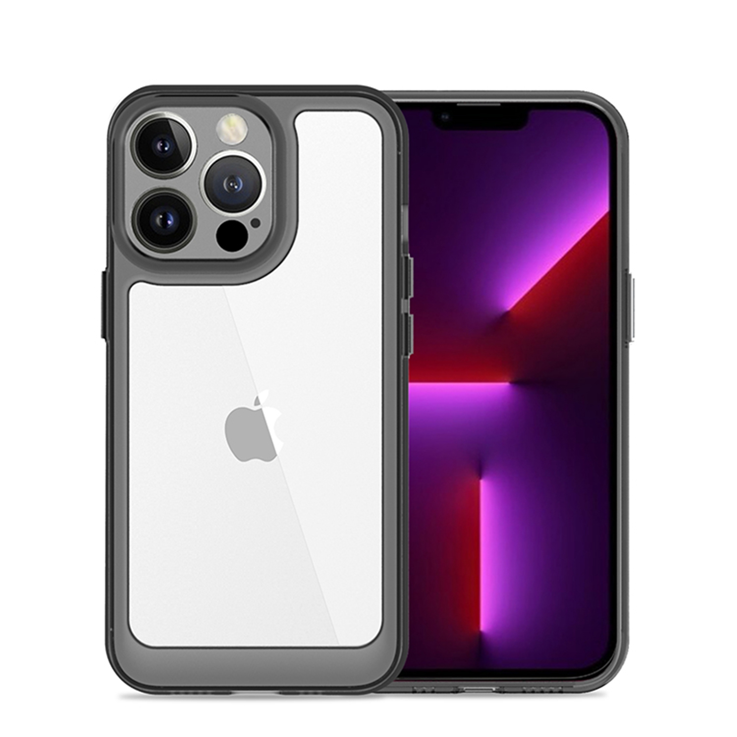 Funda protectora con marco rígido de goma poliuretano termoplástico híbrido transparente híbrido transparente para Apple iPhone 14 Pro Max - Imagen 21 de 26