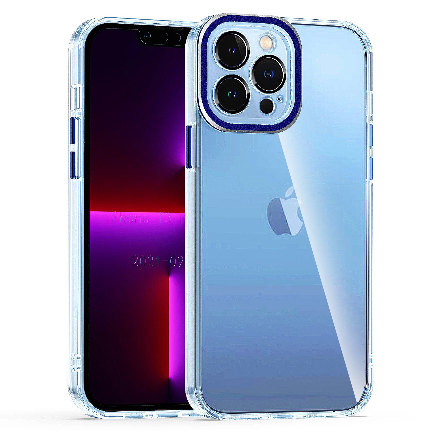 For Apple iPhone 15 Plus Clear Hybrid w/ Buttons and Camera