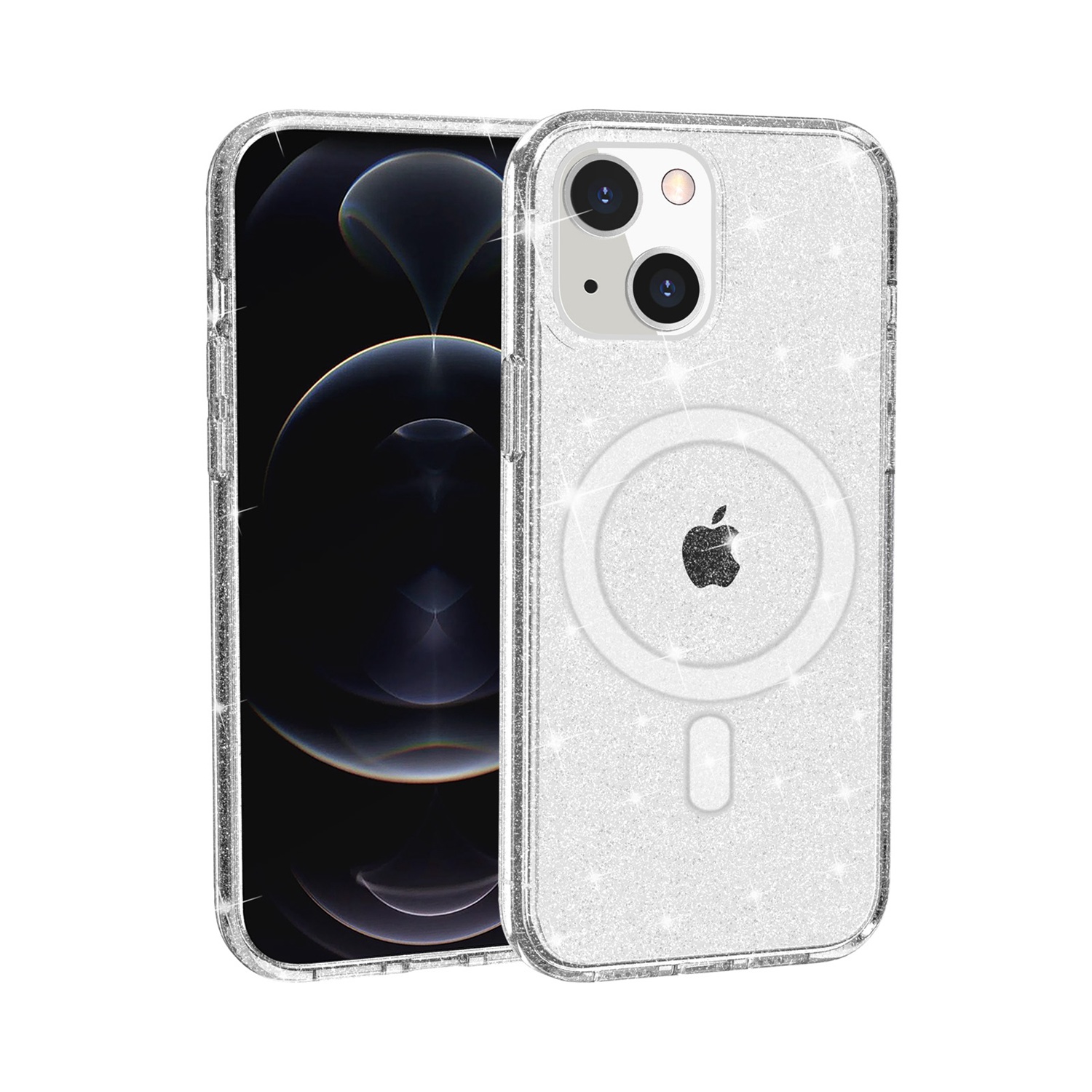 Für Apple iPhone 15/6.1" MagSafe kompatibler Glitzer Bling TPU Gummi Hülle Cover - Bild 7 von 16