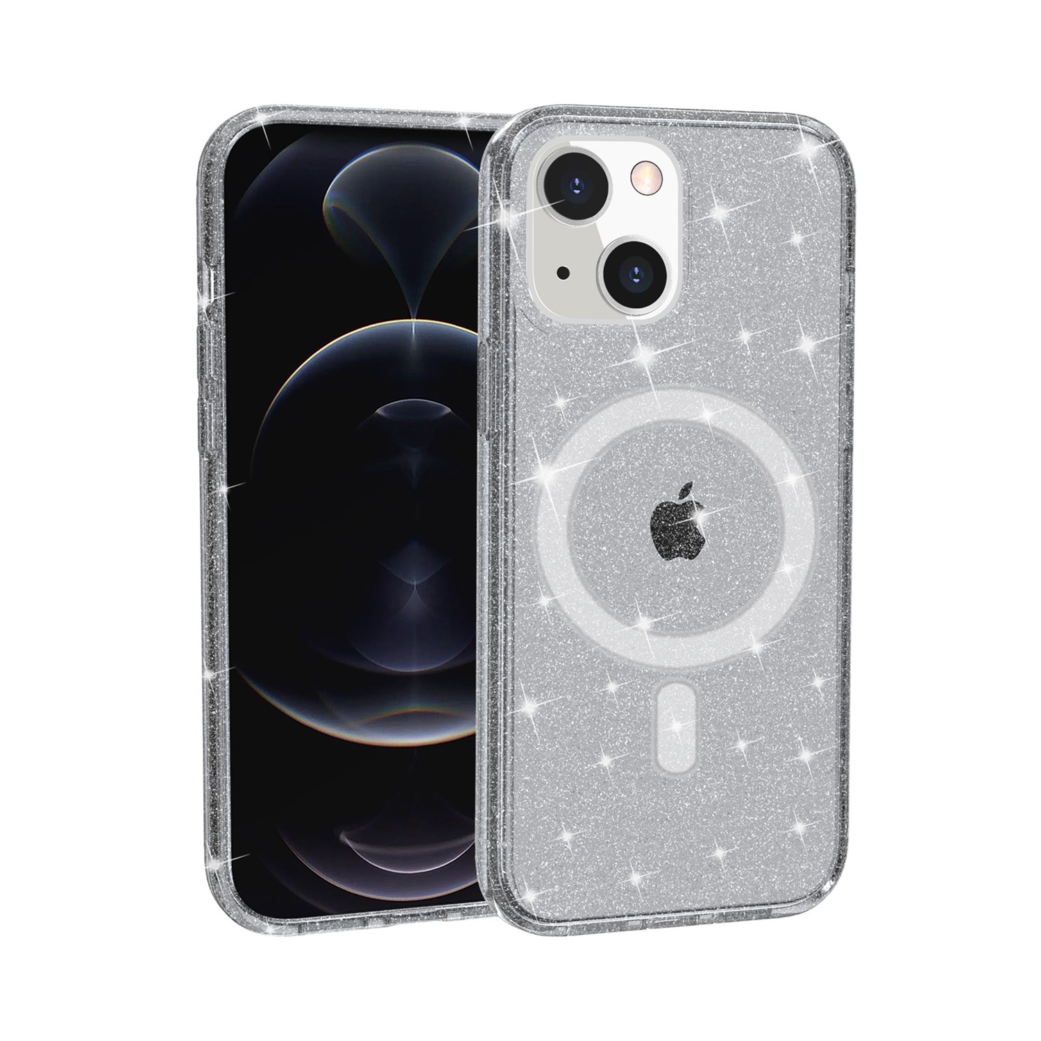 Für Apple iPhone 15/6.1" MagSafe kompatibler Glitzer Bling TPU Gummi Hülle Cover - Bild 14 von 16