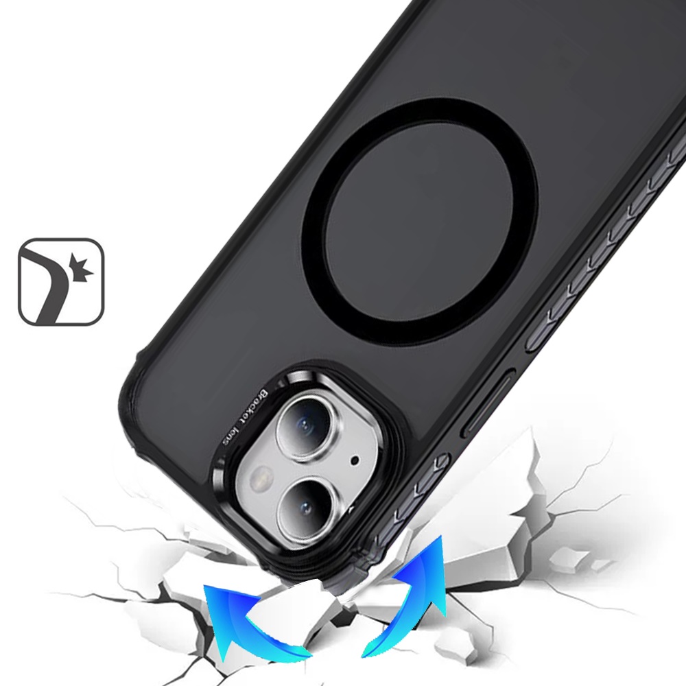 Für Apple iPhone 15 Metall Kamera Ständer, Kompatibel MagSafe Farbe Edge Case Hülle - Bild 11 von 53