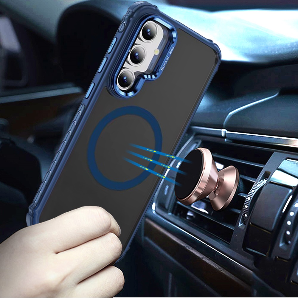 Für Apple iPhone 15 Metall Kamera Ständer, Kompatibel MagSafe Farbe Edge Case Hülle - Bild 25 von 53