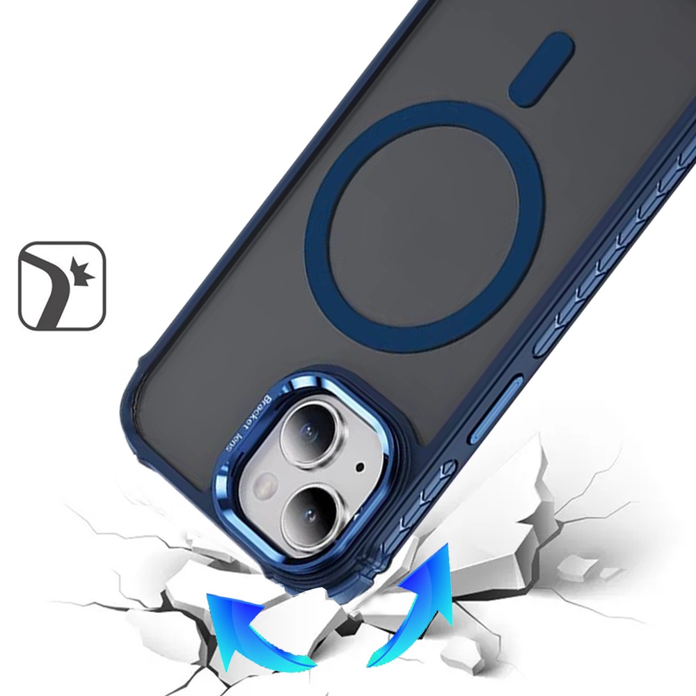 Für Apple iPhone 15 Metall Kamera Ständer, Kompatibel MagSafe Farbe Edge Case Hülle - Bild 22 von 53