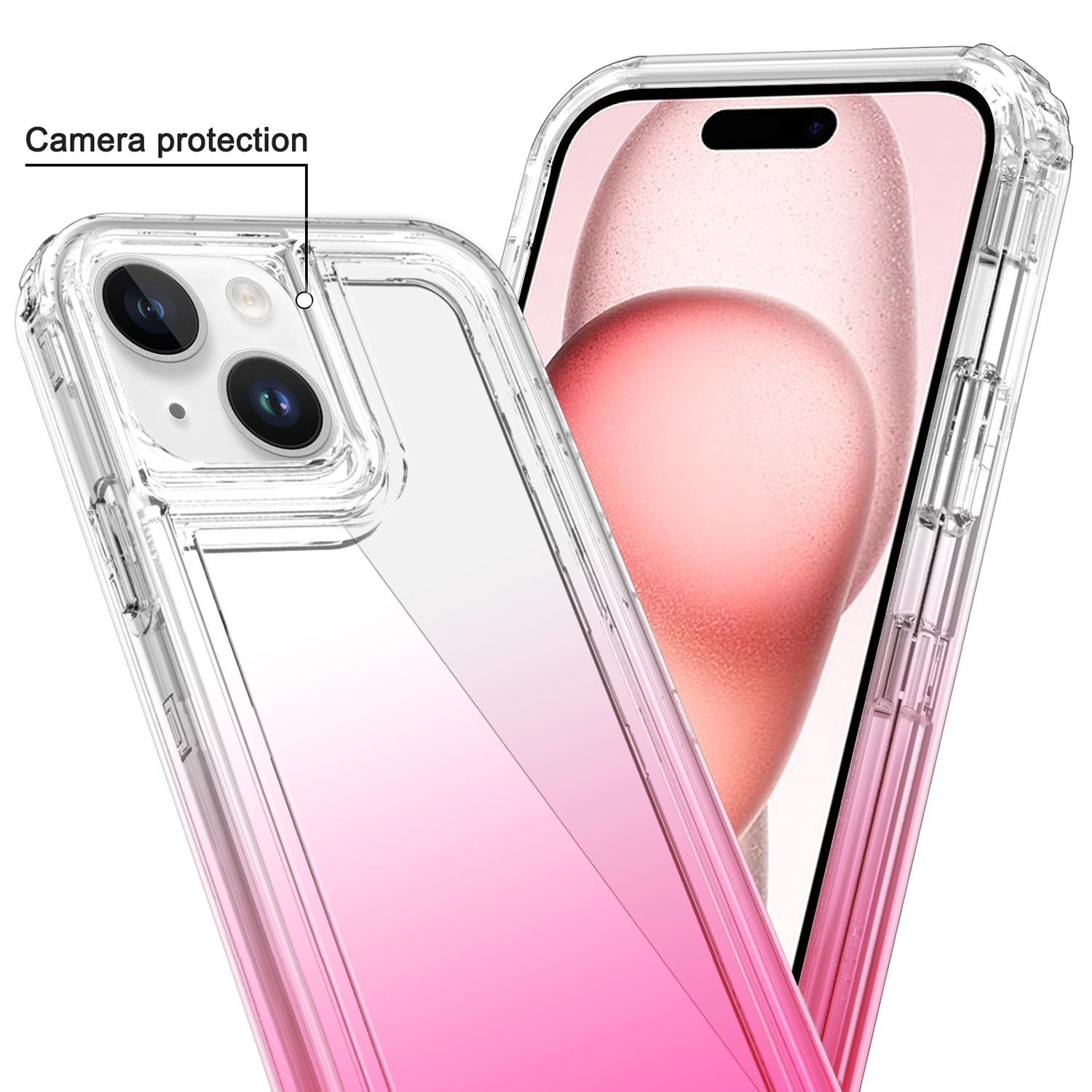For Apple iPhone 15 Pro Max Hybrid 3in1 Two Color Tone Shockproof Case Cover - Picture 20 of 26