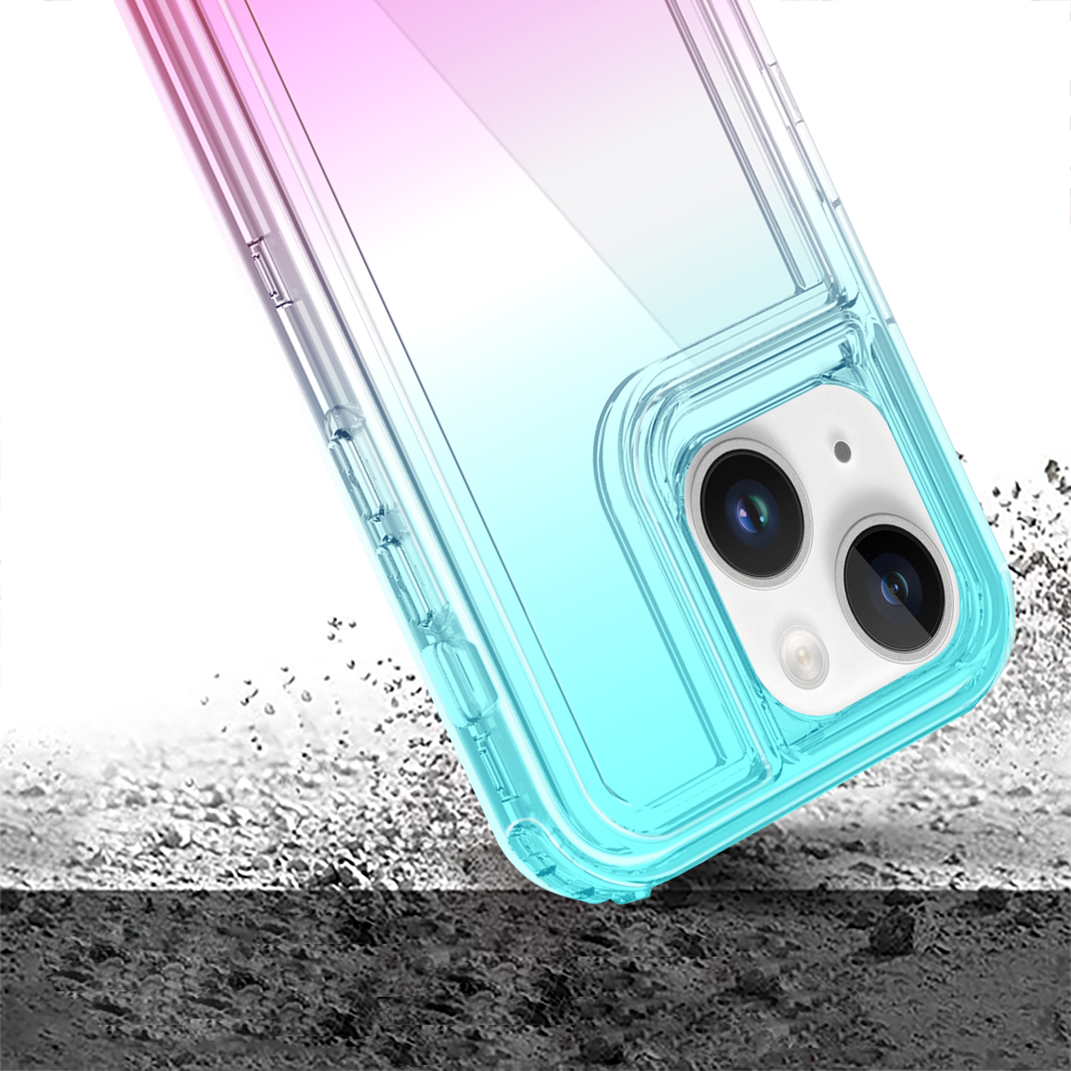 For Apple iPhone 15 Pro Max Hybrid 3in1 Two Color Tone Shockproof Case Cover - Picture 16 of 26