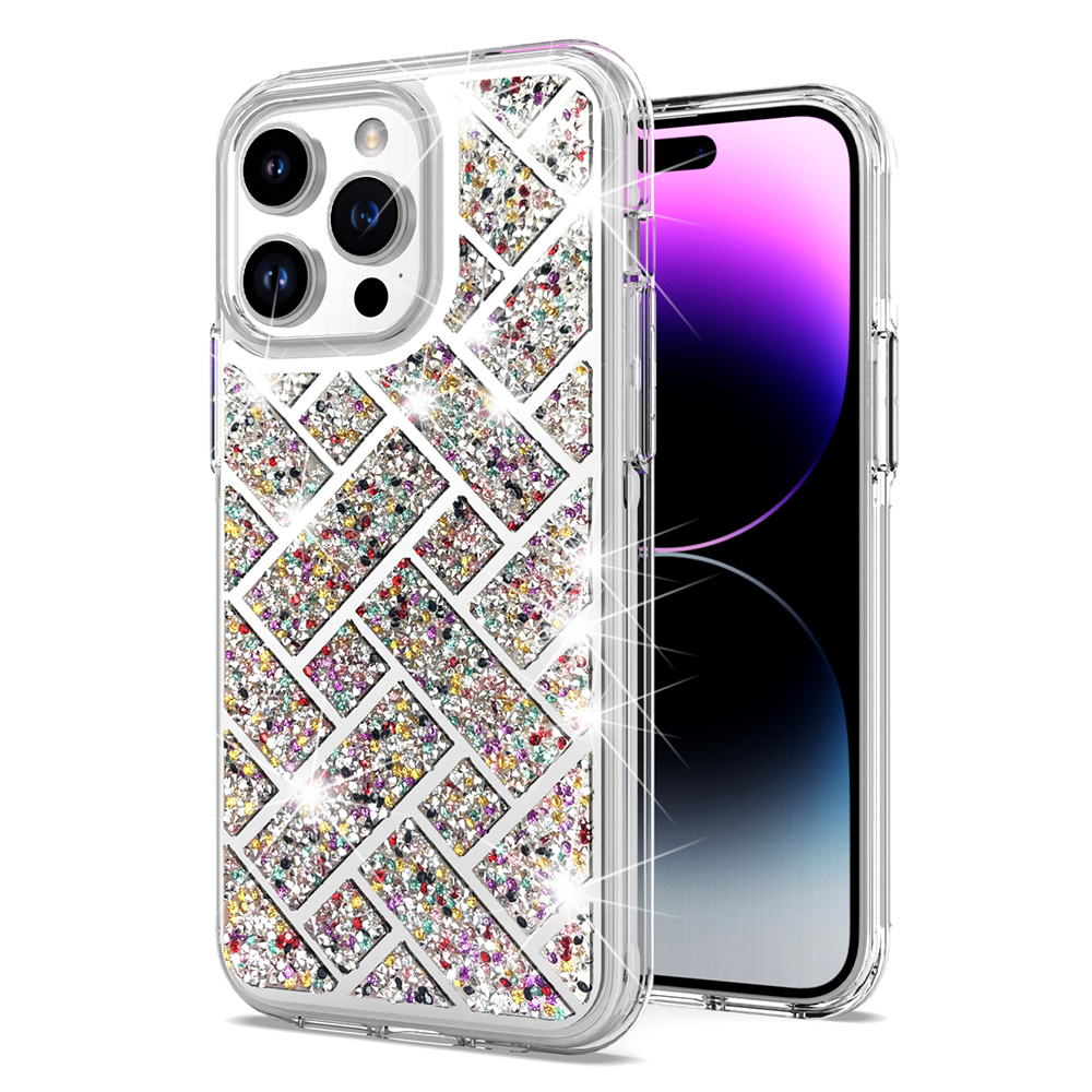 For Apple iPhone 15 Pro Max Sparkly 3D Diamond Bling