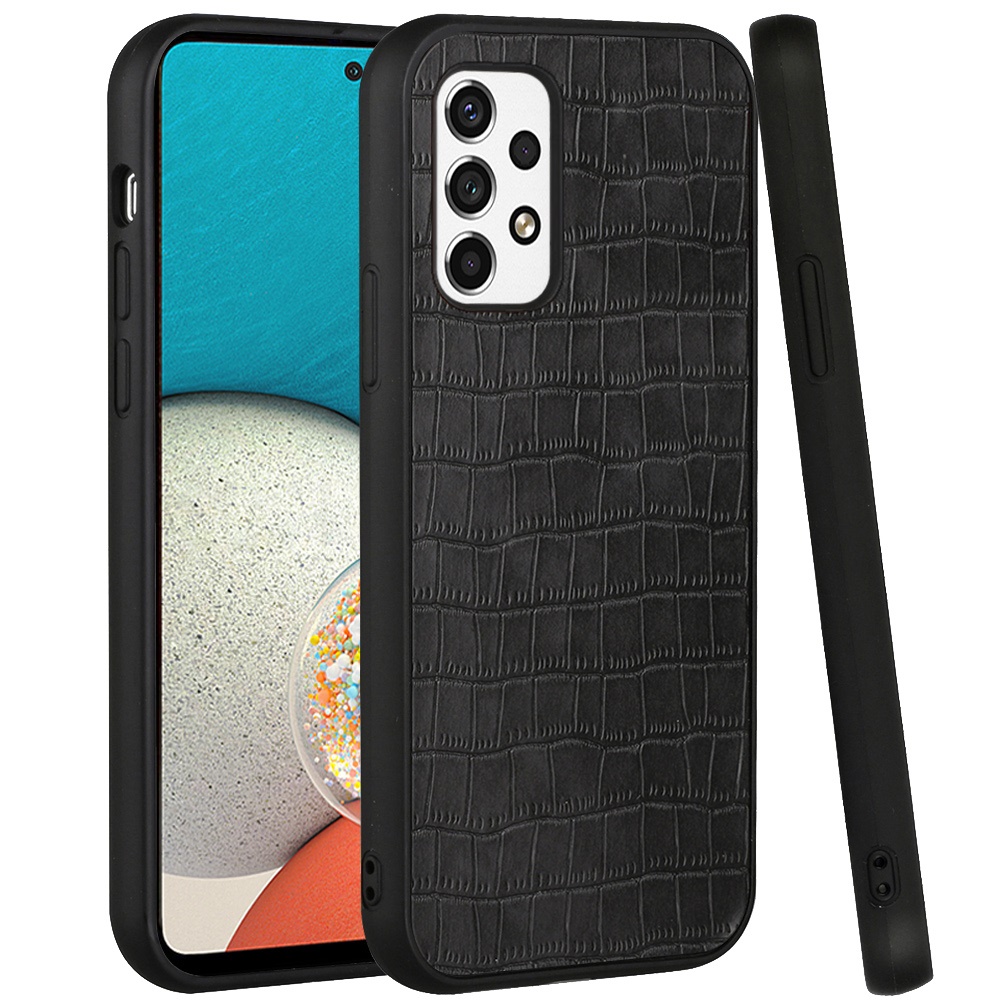 For Apple iPhone 15 Pro Max PU Leather Crocodile Design Hybrid Hard Case Cover - Picture 10 of 33