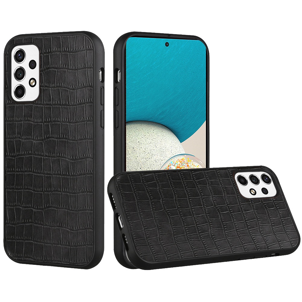 For Apple iPhone 15 Pro Max PU Leather Crocodile Design Hybrid Hard Case Cover - Picture 11 of 33
