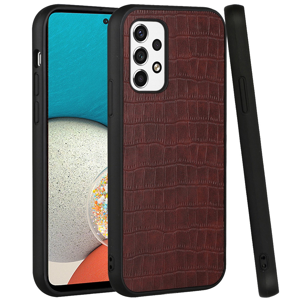 For Apple iPhone 15 Pro Max PU Leather Crocodile Design Hybrid Hard Case Cover - Picture 18 of 33