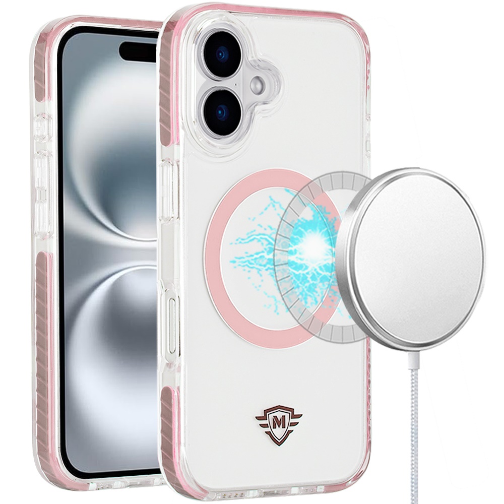 For Apple iPhone 16 Hybrid Clear TPU Frame Compatible with
