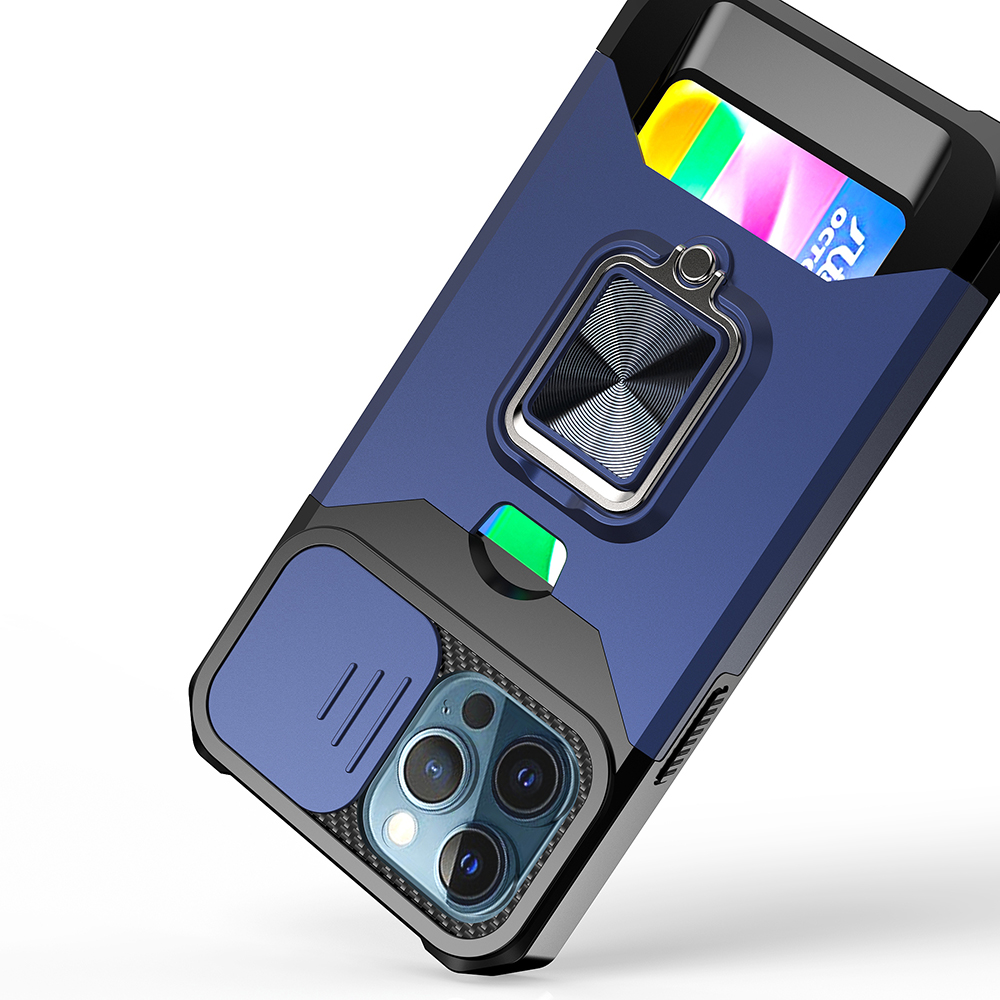 Para Apple iPhone 16e -E Edición Billetera Anillo Soporte, Cámara y Ranura para Tarjeta Estuche Cubierta - Imagen 41 de 42