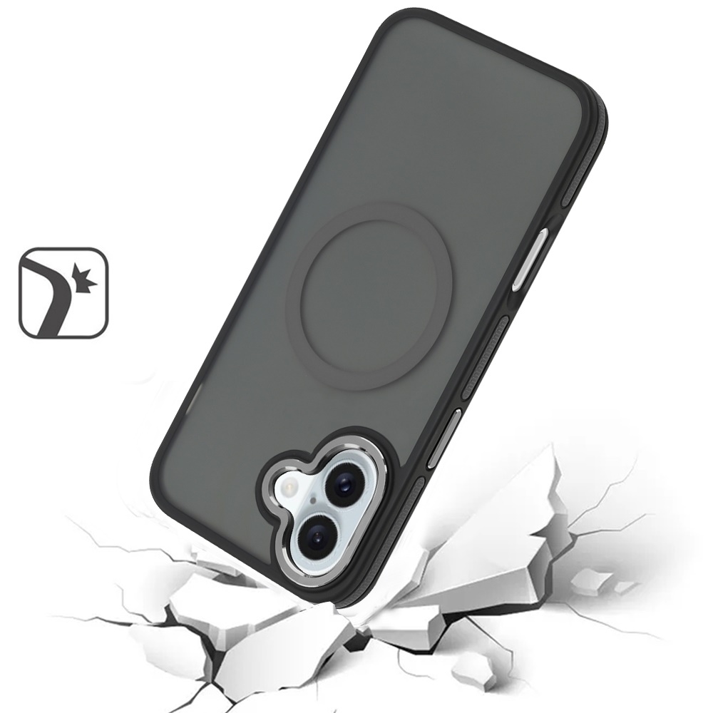 For Apple iPhone 16e Frosted Matte TPU Hybrid with MagSafe Compatible Case Cover - Picture 18 of 50