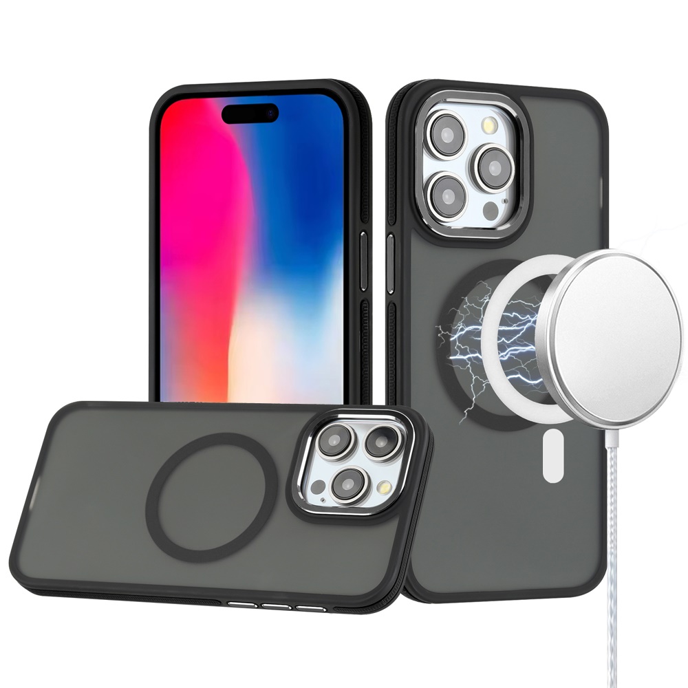 For Apple iPhone 16e Frosted Matte TPU Hybrid with MagSafe Compatible Case Cover - Picture 20 of 50