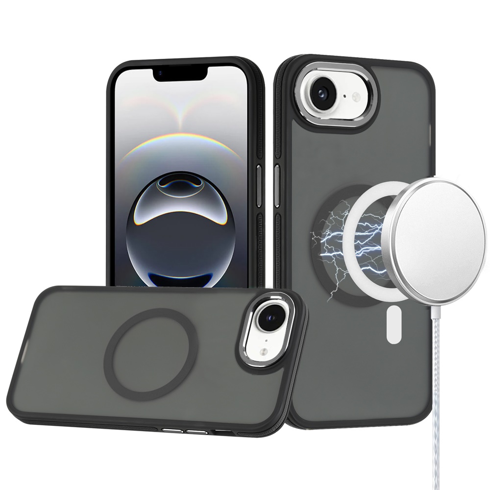 For Apple iPhone 16e Frosted Matte TPU Hybrid with MagSafe Compatible Case Cover - Picture 12 of 50